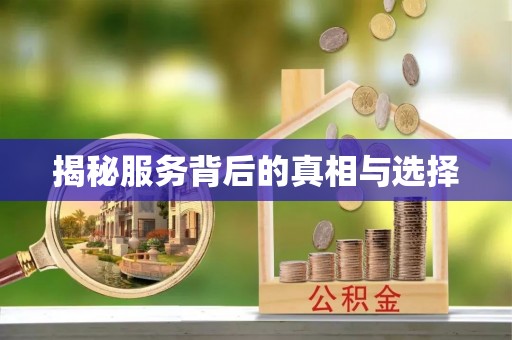 迭部揭秘服务背后的真相与选择