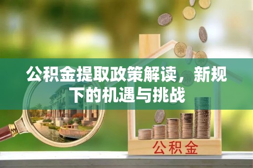 迭部公积金提取政策解读，新规下的机遇与挑战