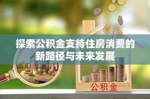 迭部探索公积金支持住房消费的新路径与未来发展