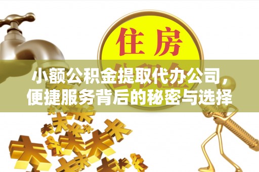 迭部小额公积金提取代办公司，便捷服务背后的秘密与选择指南
