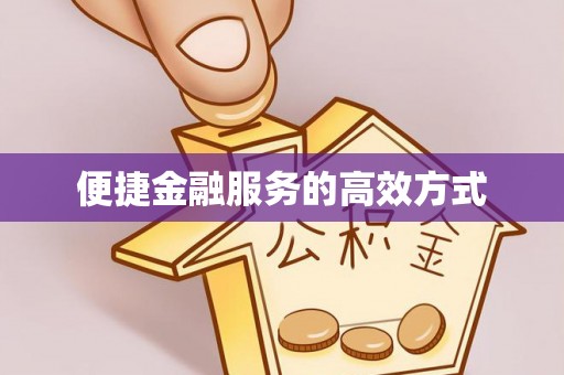 迭部便捷金融服务的高效方式